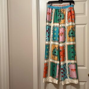 Joie Silky Playing Card Print Pants